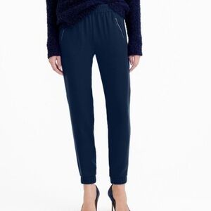J. Crew Navy Jogger Pants Turner High Rise Pull-On Slacks Women’s Size 12